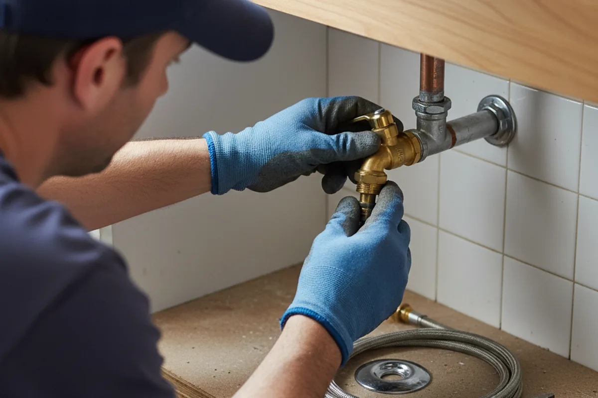 Shutoff valve and fitting work during Repiping in Eden Valley
